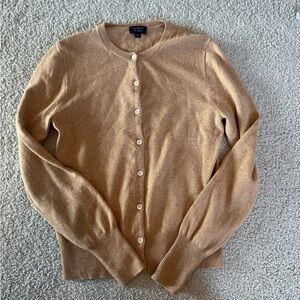 J. Crew Cashmere Camel Cardigan